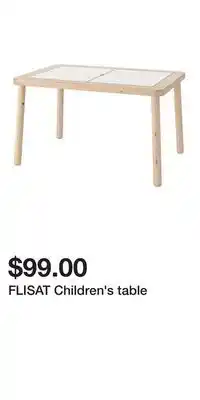 IKEA FLISAT Children's table offer