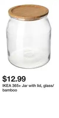 IKEA IKEA 365+ Jar with lid, glass/bamboo offer