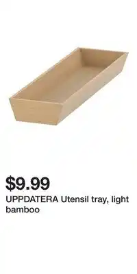 IKEA UPPDATERA Utensil tray, light bamboo offer