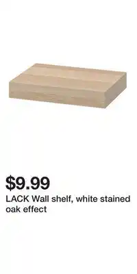 IKEA LACK Wall shelf, white stained oak effect offer