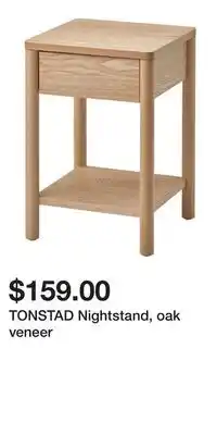 IKEA TONSTAD Nightstand, oak veneer offer