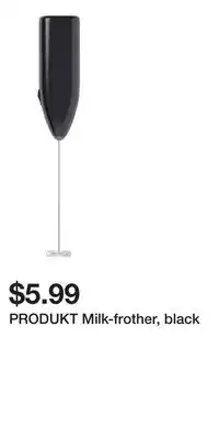 IKEA PRODUKT Milk-frother, black offer