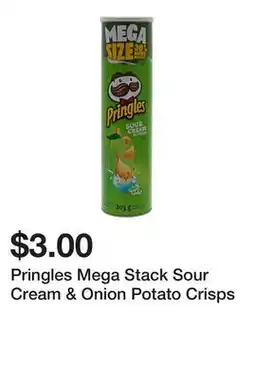 Dollarama Pringles Mega Stack Sour Cream & Onion Potato Crisps offer