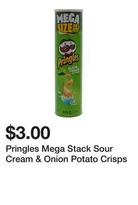 Dollarama Pringles Mega Stack Sour Cream & Onion Potato Crisps offer
