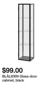 IKEA BLÅLIDEN Glass-door cabinet, black offer