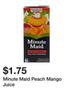 Dollarama Minute Maid Peach Mango Juice offer