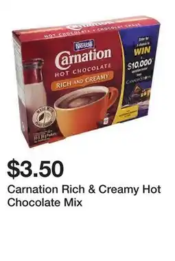 Dollarama Carnation Rich & Creamy Hot Chocolate Mix offer