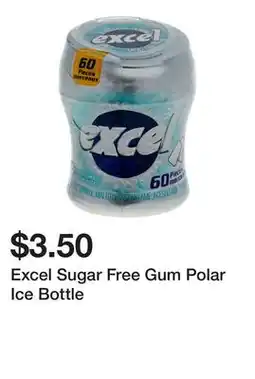 Dollarama Excel Sugar Free Gum Polar Ice Bottle offer