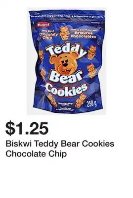 Dollarama Biskwi Teddy Bear Cookies Chocolate Chip offer