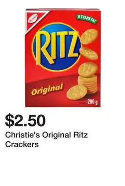 Dollarama Christie's Original Ritz Crackers offer