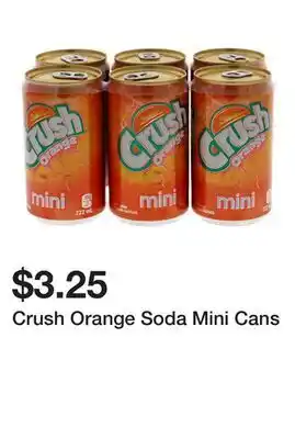 Dollarama Crush Orange Soda Mini Cans offer