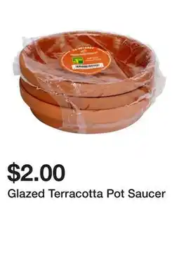 Dollarama Glazed Terracotta Pot Saucer offer