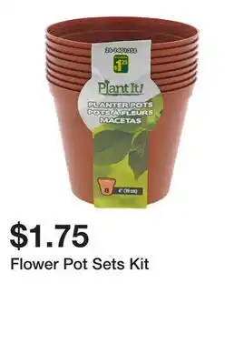 Dollarama Flower Pot Sets Kit offer