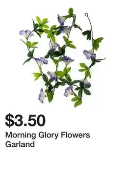 Dollarama Morning Glory Flowers Garland offer