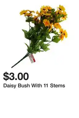 Dollarama Daisy Bush With 11 Stems offer