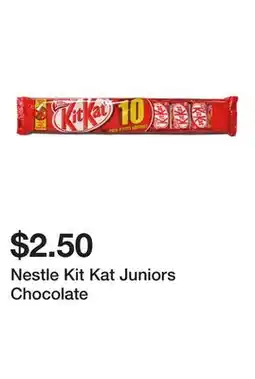 Dollarama Nestle Kit Kat Juniors Chocolate offer