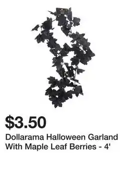 Dollarama Dollarama Halloween Garland With Maple Leaf Berries - 4' offer