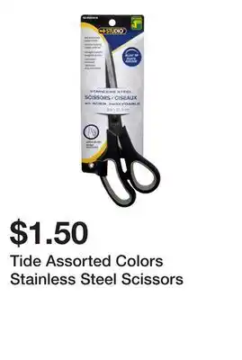 Dollarama Tide Assorted Colors Stainless Steel Scissors offer