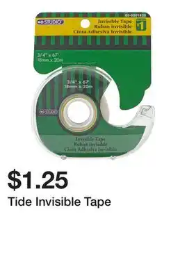Dollarama Tide Invisible Tape offer