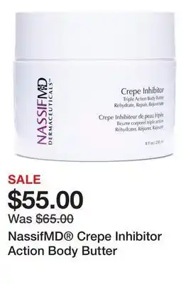 TSC Stores NassifMD Crepe Inhibitor Action Body Butter offer