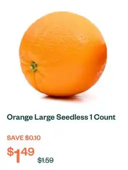 Voilà Orange Large Seedless 1 Count offer