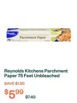 Voilà Reynolds Kitchens Parchment Paper 75 Feet Unbleached Compostable 1 EA offer