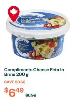 Voilà Compliments Cheese Feta In Brine 200 g offer