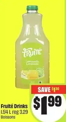 FreshCo Fruité Drinks offer