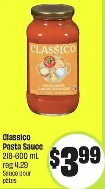 FreshCo Classico Pasta Sauce reg 4.29 Sauce pour pâtes offer