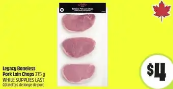 FreshCo Legacy Boneless Pork Loin Chops offer