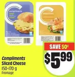 FreshCo Compliments Sliced Cheese offer