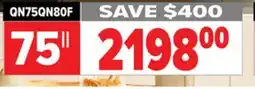 2001 Audio Video QN75QN80F Samsung 75 Neo QLED 4K offer