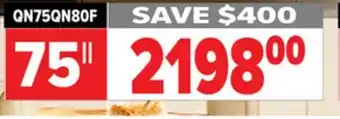 2001 Audio Video QN75QN80F Samsung 75 Neo QLED 4K offer