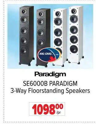 2001 Audio Video SE6000B PARADIGM 3-Way Floorstanding Speakers offer