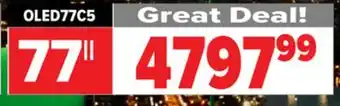 2001 Audio Video LG OLED77C5 77 OLED 4K ALPHA 9 HDR PANEL offer
