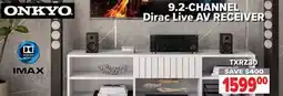 2001 Audio Video TXRZ30 Onkyo 9.2 Channel Dirac Live Receiver offer