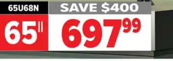 2001 Audio Video Hisense 65U68N ULED MiniLED offer