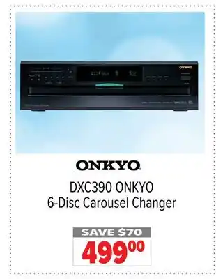 2001 Audio Video DXC390 ONKYO 6-Disc Carousel Changer offer