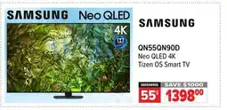 2001 Audio Video QN55QN90D Samsung 55 Neo QLED 4K Tizen OS Smart TV offer