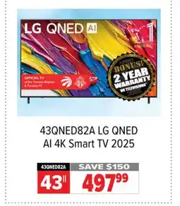 2001 Audio Video 43QNED82A LG 43 QNED AI 4K Smart TV 2025 offer