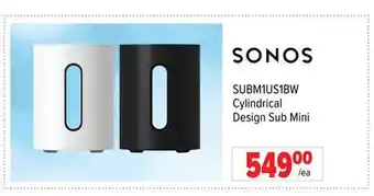 2001 Audio Video SONOS Cylindrical Design Sub Mini offer