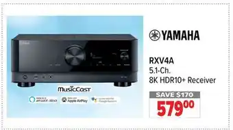 2001 Audio Video RXV4A 5.1-Ch. 8K HDR10 + Receiver offer
