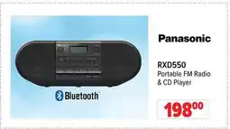 2001 Audio Video Panasonic Portable FM Radio & CD Player offer