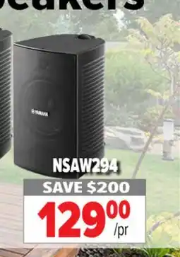 2001 Audio Video YAMAHA NSAW294 Indoor/Outdoor Speakers offer