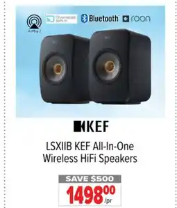 2001 Audio Video KEF LSXIIB All-In-One Wireless HiFi Speakers offer