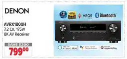 2001 Audio Video AVRX1800H 7.2 Ch. 175W 8K AV Receiver offer