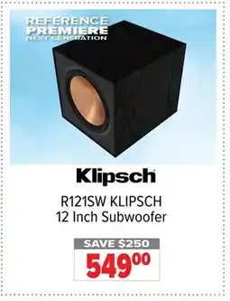 2001 Audio Video R121SW KLIPSCH 12 Inch Subwoofer offer