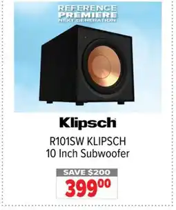 2001 Audio Video R101SW KLIPSCH 10 Inch Subwoofer offer