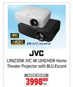 2001 Audio Video LXNZ30W JVC 4K UHD/HDR Home Theater Projector with BLU-Escent offer