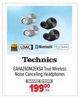 2001 Audio Video EAHAZ60M2EKSA True Wireless Noise Cancelling Headphones offer